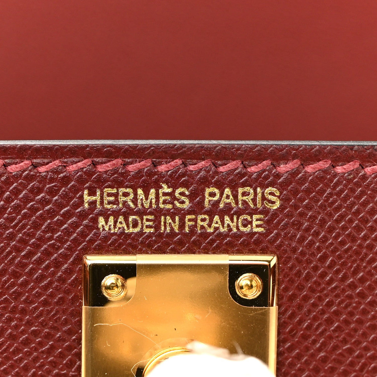 Madame Calfskin Mini Kelly Sellier 20 Rouge H product image 7, provided for visual reference and product detail review