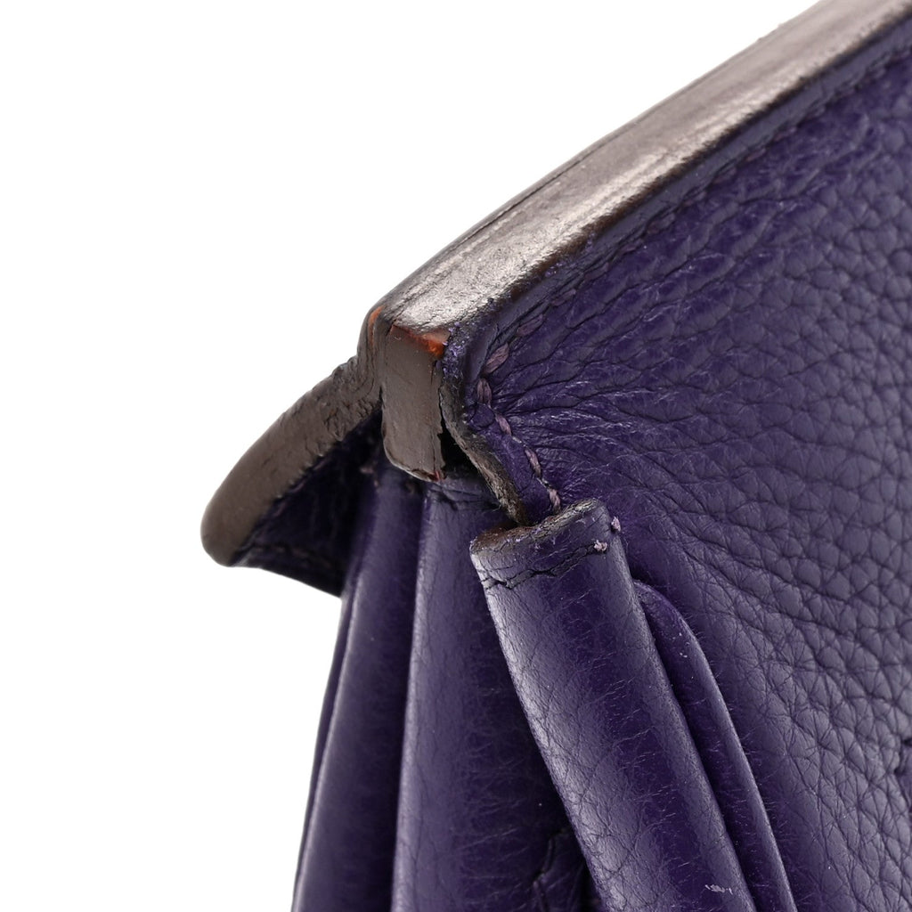 Taurillon Clemence Birkin 35 Iris product image 18, provided for visual reference and product detail review