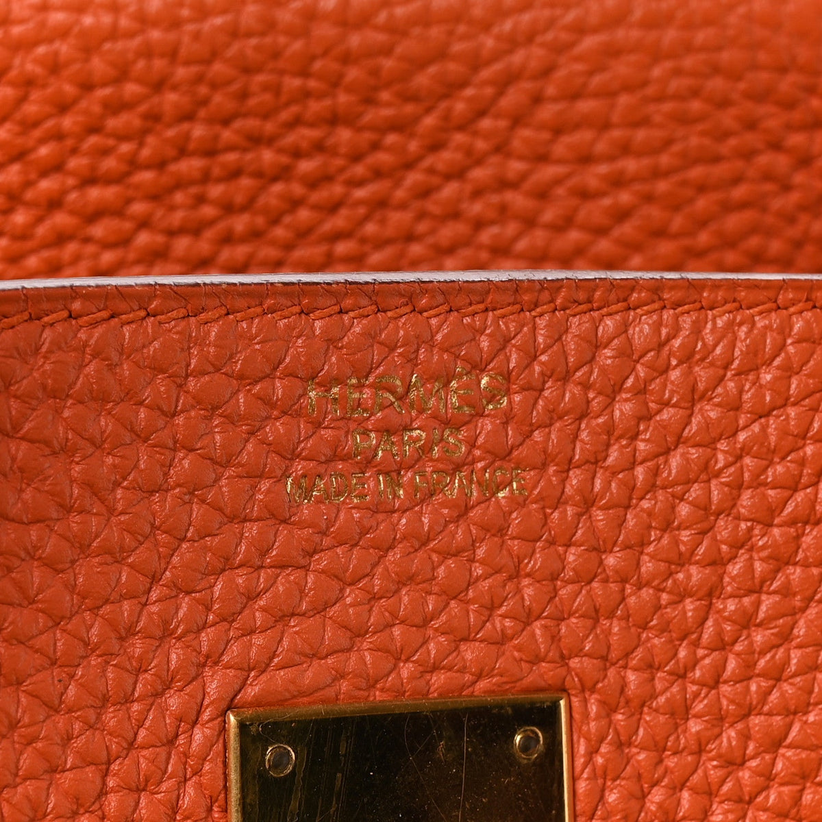 Togo Birkin 35 Orange product image 6, provided for visual reference and product detail review