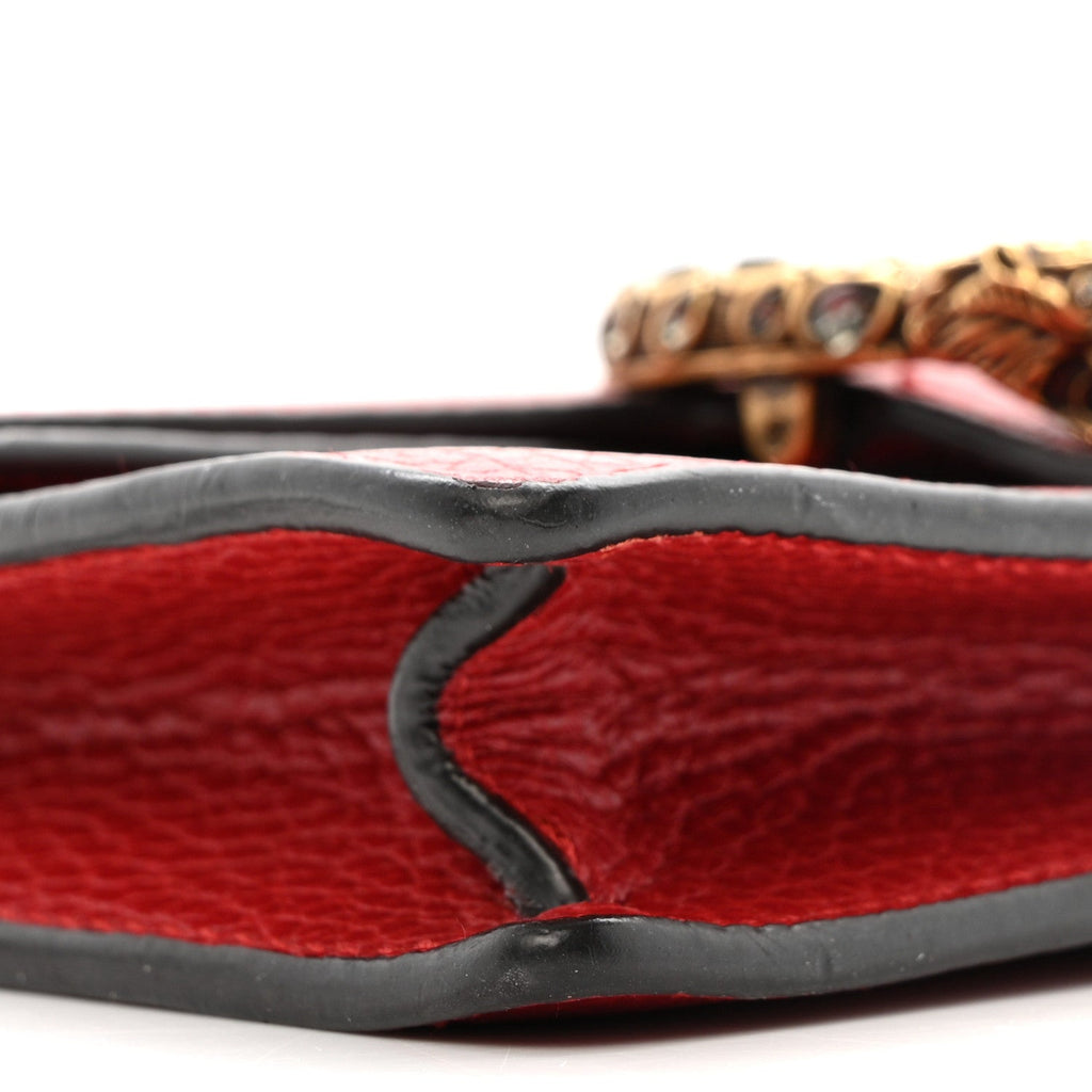 Calfskin Super Mini Dionysus Shoulder Bag Hibiscus Red product image 8, provided for visual reference and product detail