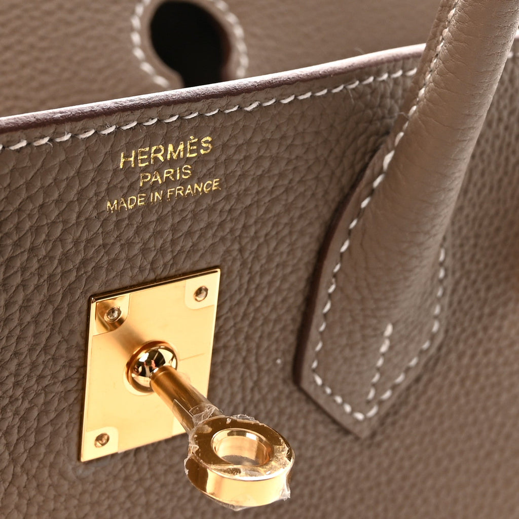 Togo Birkin 25 Etoupe product image 6, provided for visual reference and product detail review