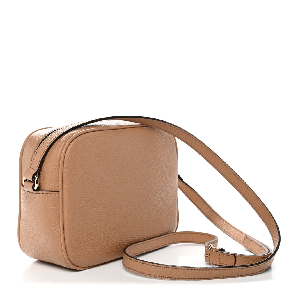 Pebbled Calfskin Small Soho Disco Bag Camelia product image 3, provided for visual reference and product detail review