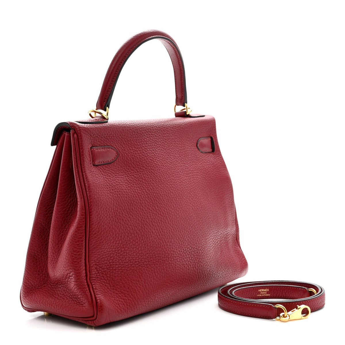 Taurillon Clemence Kelly Retourne 28 Rouge Grenat product image 3, provided for visual reference and product detail review
