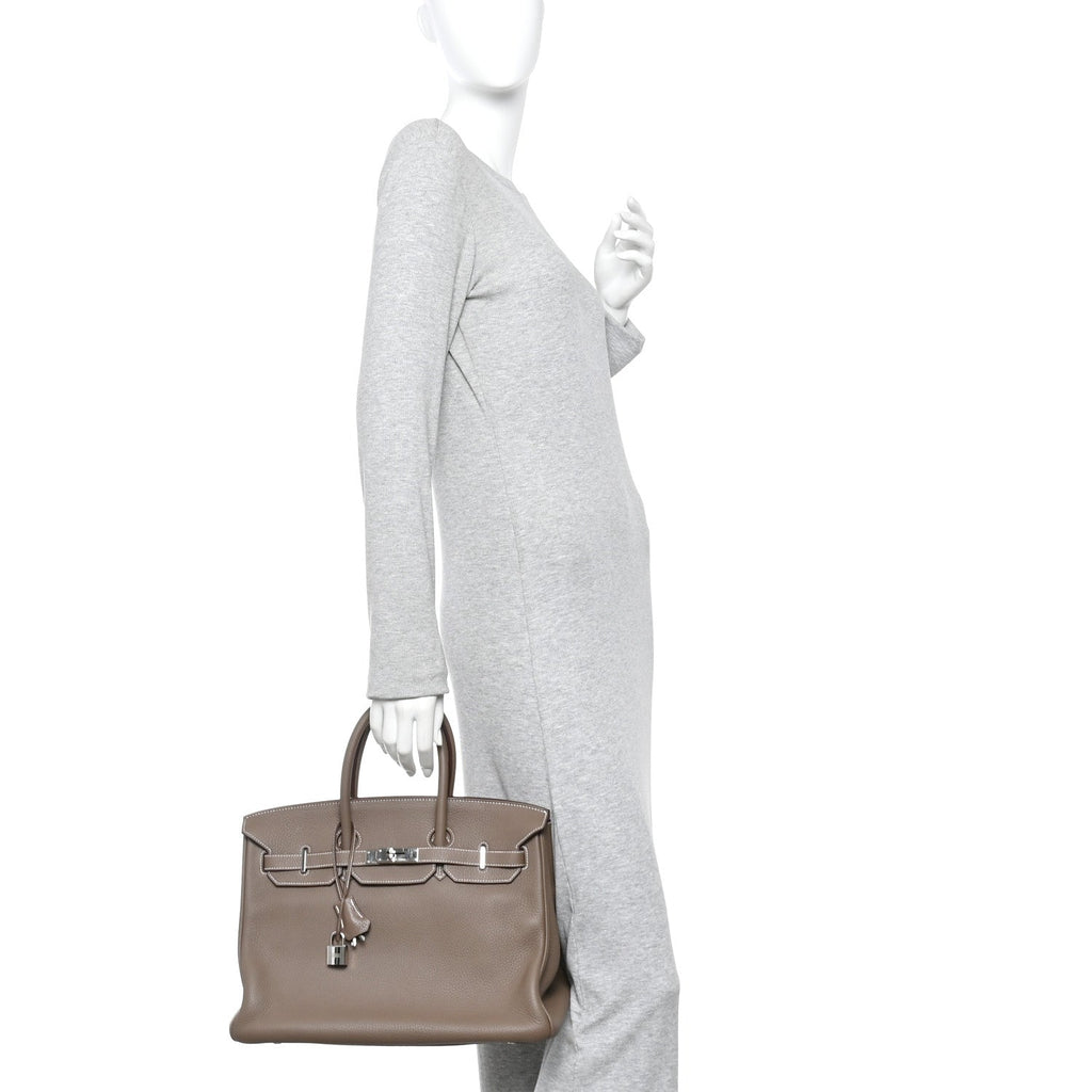 Togo BIRKIN 35 Etoupe product image 2, provided for visual reference and product detail review