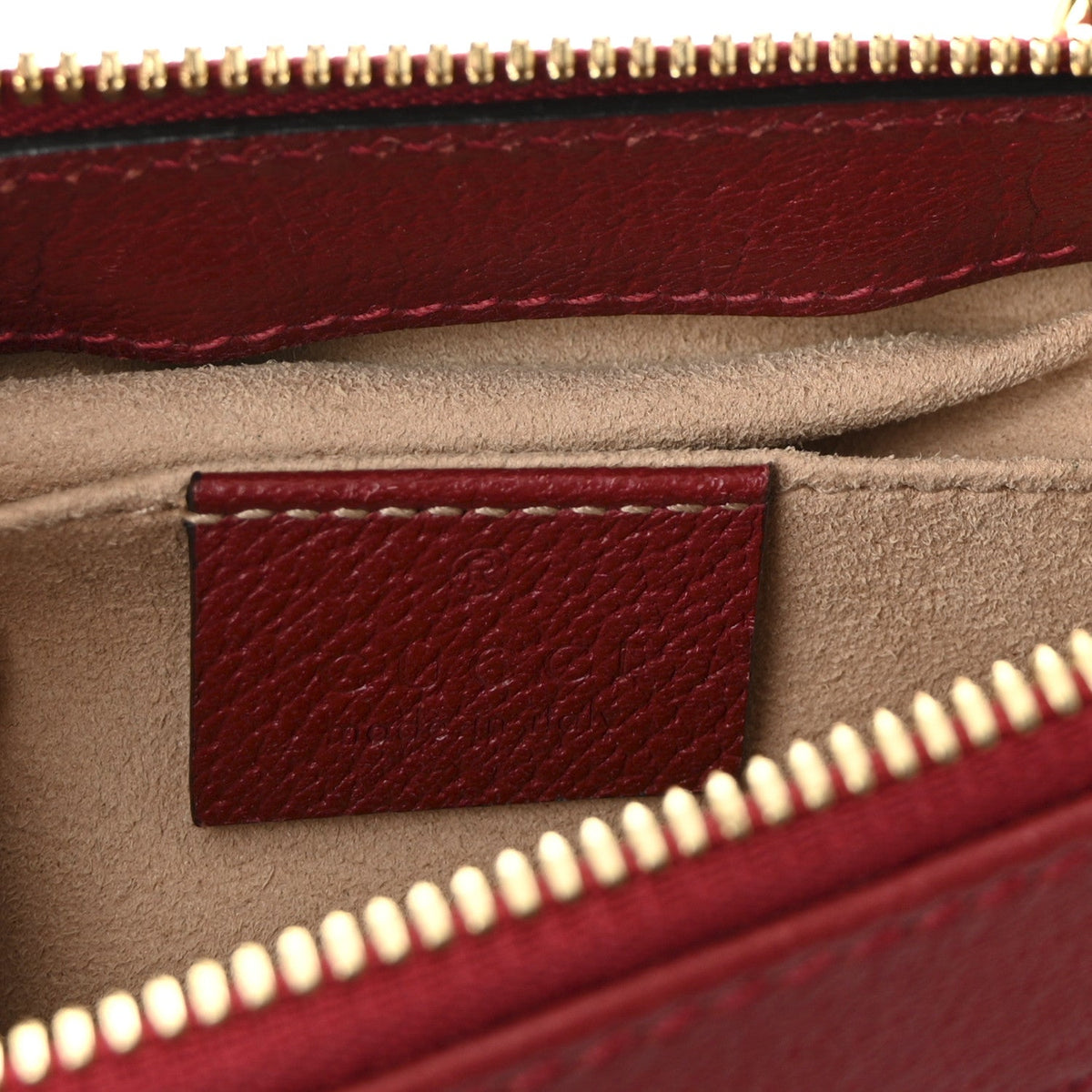 GG Supreme Monogram Flora Web Small Ophidia Tote Bag Red product image 6, provided for visual reference and product detail