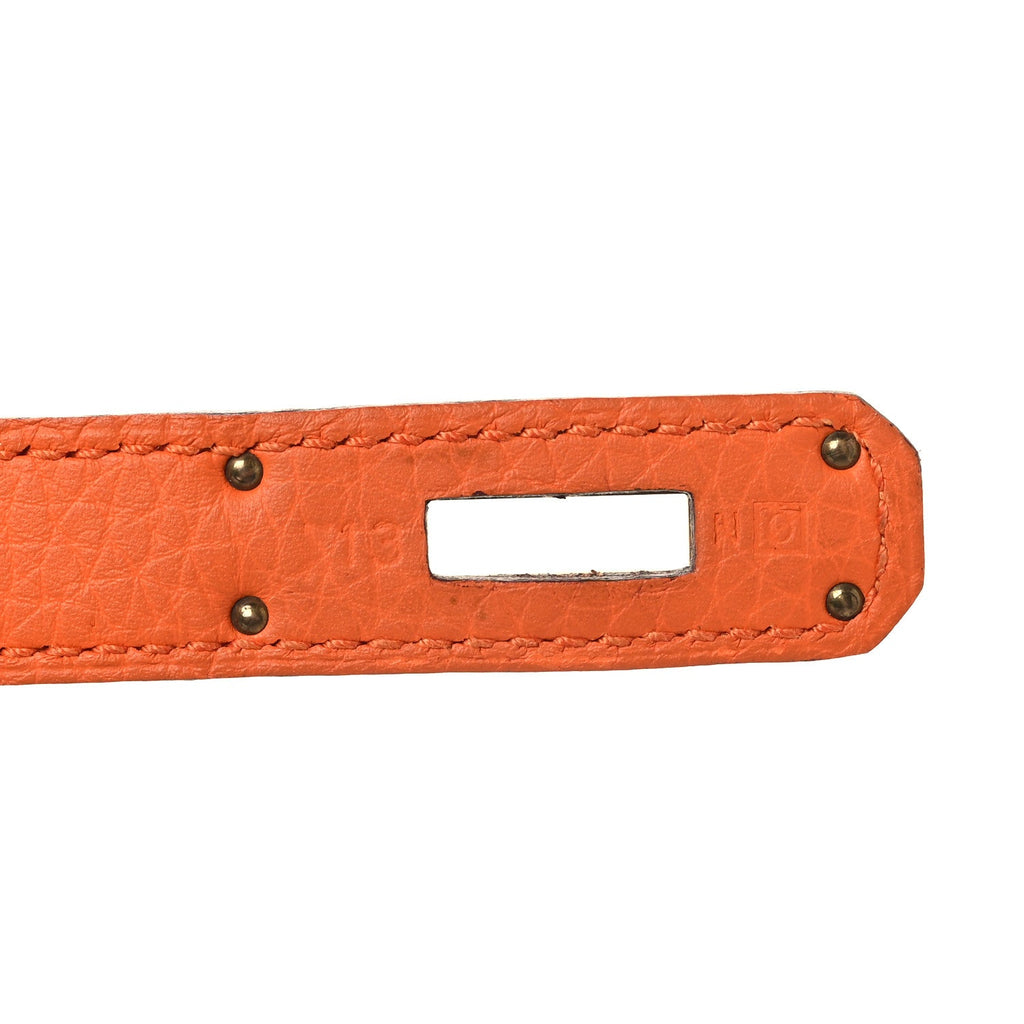 Taurillon Clemence Kelly Retourne 35 Orange product image 7, provided for visual reference and product detail review