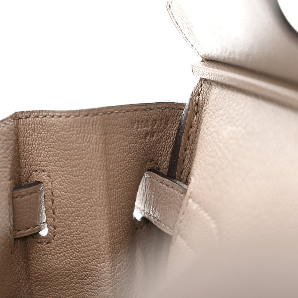 Taurillon Novillo Birkin 30 Gris Asphalte product image 7, provided for visual reference and product detail review