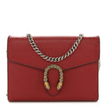 Calfskin Mini Dionysus Chain Wallet Hibiscus Red product image 1, provided for visual reference and product detail review