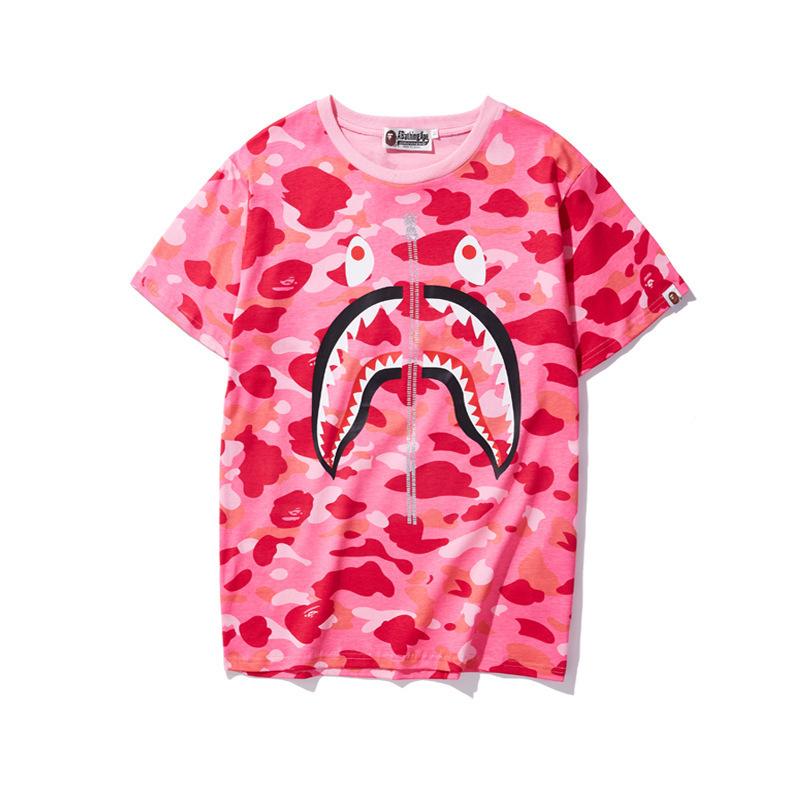 Bathing Ape T-Shirt Spring and Summer Short-Sleeved T-shirt Printed Men and Women Fashion All-Matching product image 3,
