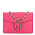 Dollar Calfskin Crystal Mini Dionysus Chain Wallet Box Pink product image 1, provided for visual reference and product