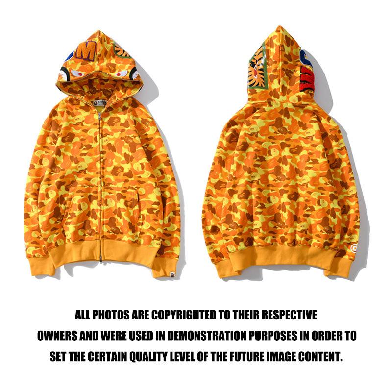 Bathing Ape Hoodie Spring and Autumn Men and Women Camouflage Sweater product image 2, provided for visual reference and