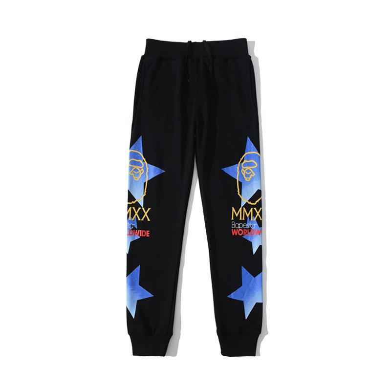 Bathing Ape Pant Casual Sports Thin Section Teenagers Pure Cotton Cartoon Trousers product image 6, provided for visual