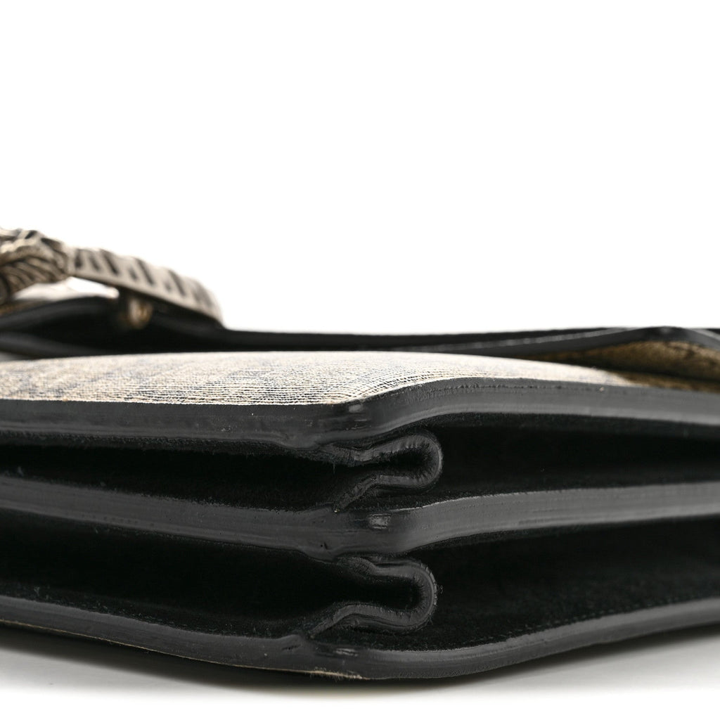 GG Supreme Monogram Medium Dionysus Shoulder Bag Black product image 10, provided for visual reference and product detail