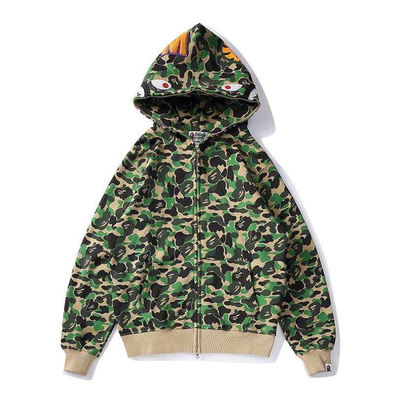 Bathing Ape Hoodie Spring and Autumn Zipper Hoodie Sweater product image 1, provided for visual reference and product detail