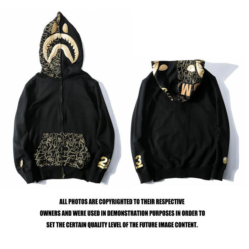 Bathing Ape Hoodie Autumn Men Printed Sweater Jacket product image 2, provided for visual reference and product detail review