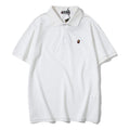 Bathing Ape T-Shirt Solid Color Casual Embroidered Short-Sleeved Polo Shirt product image 1, provided for visual reference