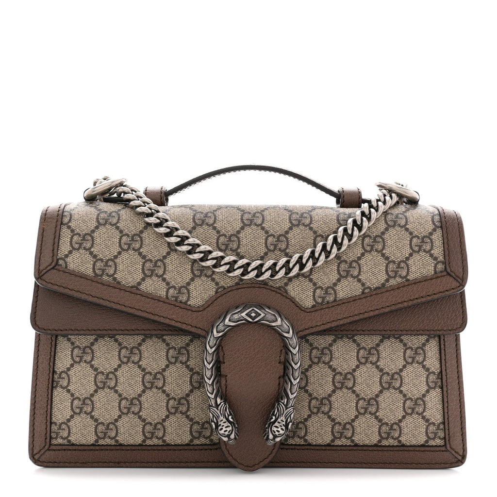 GG Supreme Monogram Textured Dollar Calfskin Top Handle Dionysus Shoulder Bag Beige Ebony New Acero product image 1,