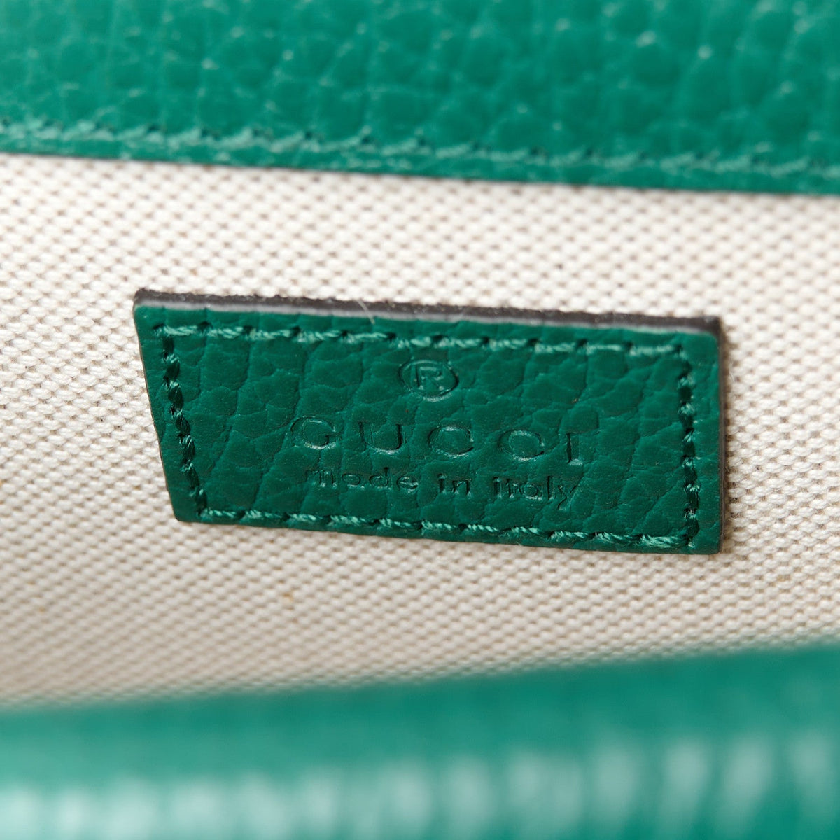 Dollar Calfskin Crystal Mini Dionysus Top Handle Bag Emerald product image 7, provided for visual reference and product