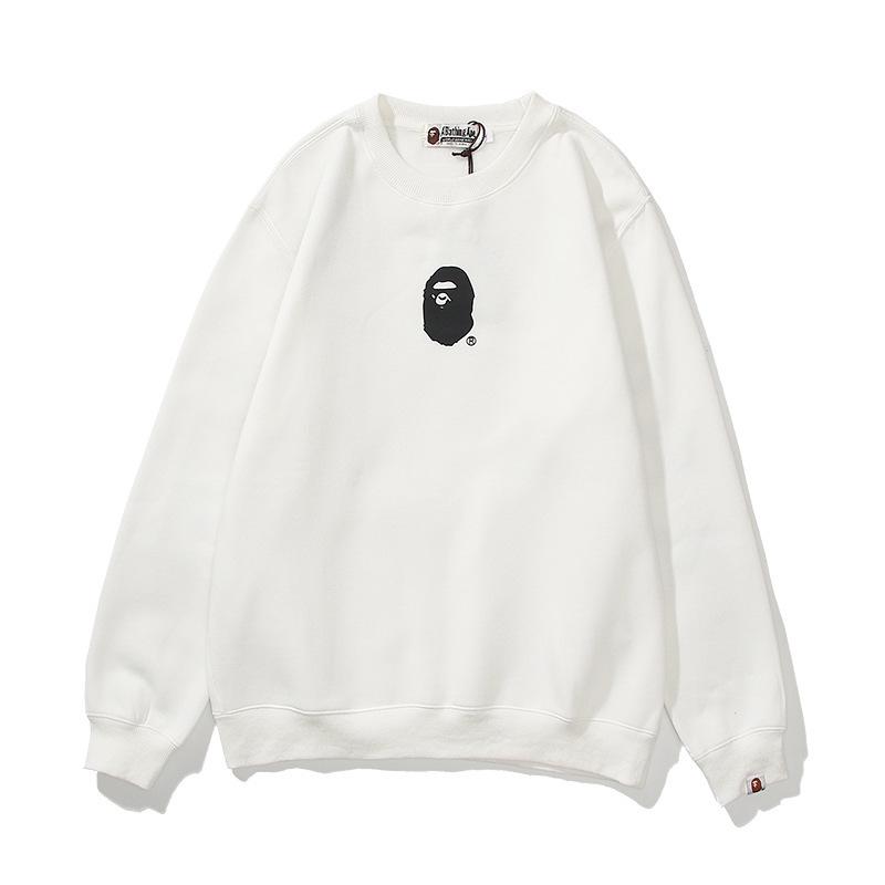 Bathing Ape Sweatshirts Printed Letter Fleece-Lined Crew Neck Sweater Men and Women Jacket product image 2, provided for