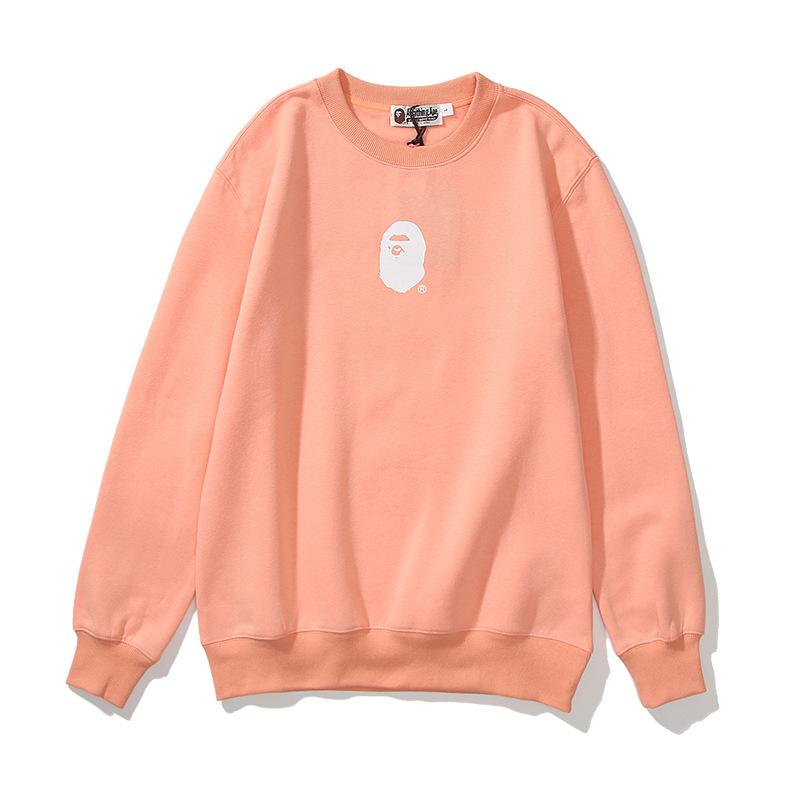 Bathing Ape Sweatshirts Printed Letter Fleece-Lined Crew Neck Sweater Men and Women Jacket product image 3, provided for