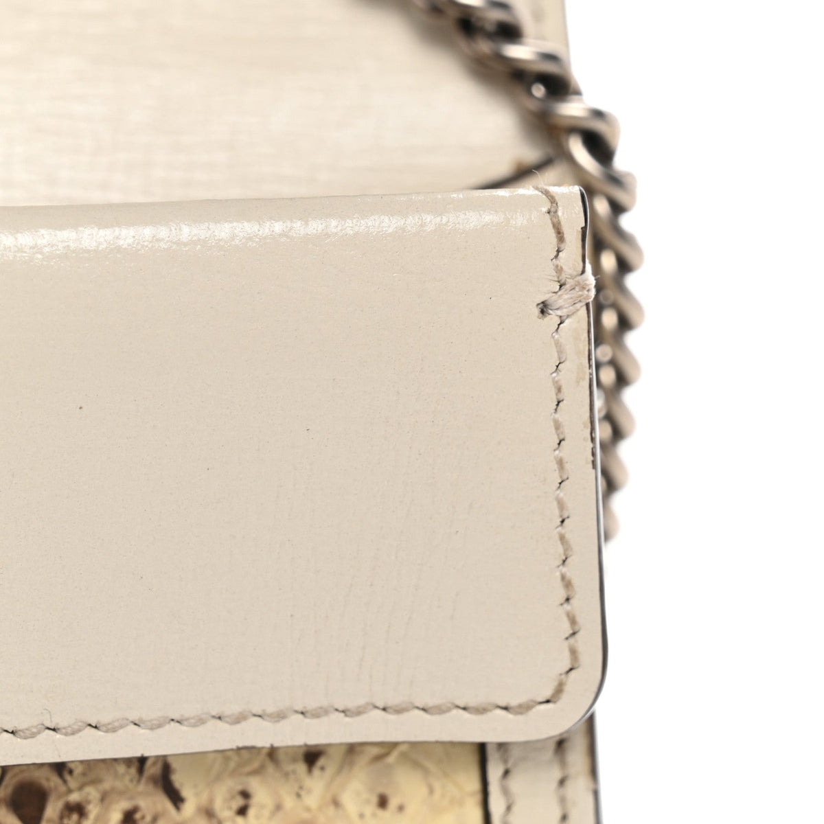 Snakeskin Azalea Calfskin Enamel Super Mini Dionysus Shoulder Bag New Rock White Electric Blue product image 12, provided
