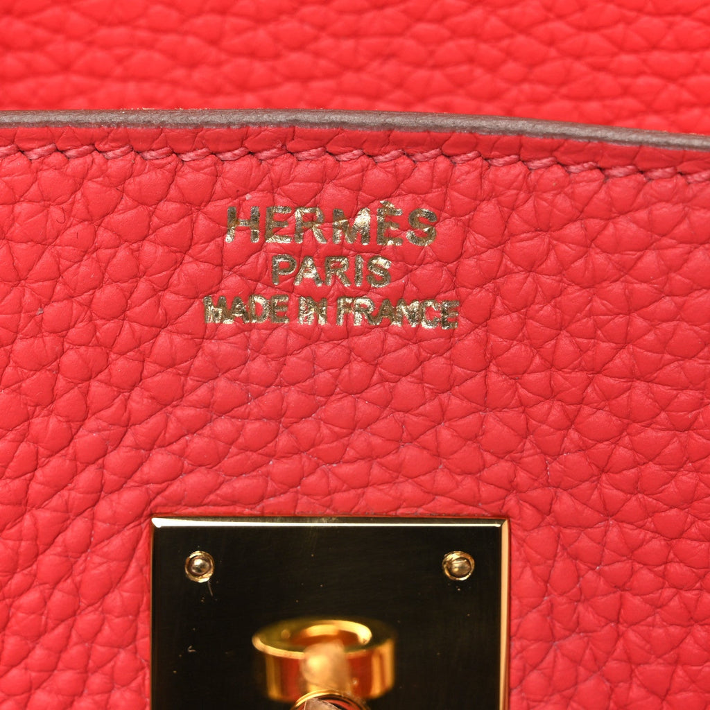 Togo BIRKIN 35 Rouge Pivoine product image 6, provided for visual reference and product detail review