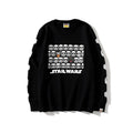Bathing Ape Sweatshirts Ape Head and Star Wars White Warrior Loose Casual Couple Pullover Sweatshirt product image 1,