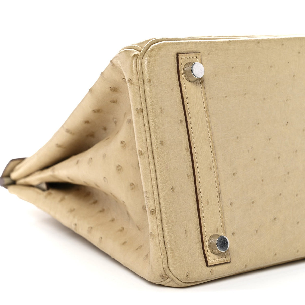Ostrich Birkin 30 Parchemin product image 9, provided for visual reference and product detail review