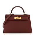 Madame Calfskin Mini Kelly Sellier 20 Rouge H product image 1, provided for visual reference and product detail review