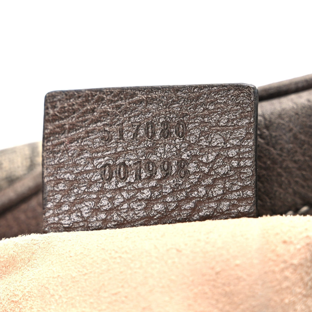 GG Supreme Monogram Web Small Ophidia Shoulder Bag Brown product image 7, provided for visual reference and product detail