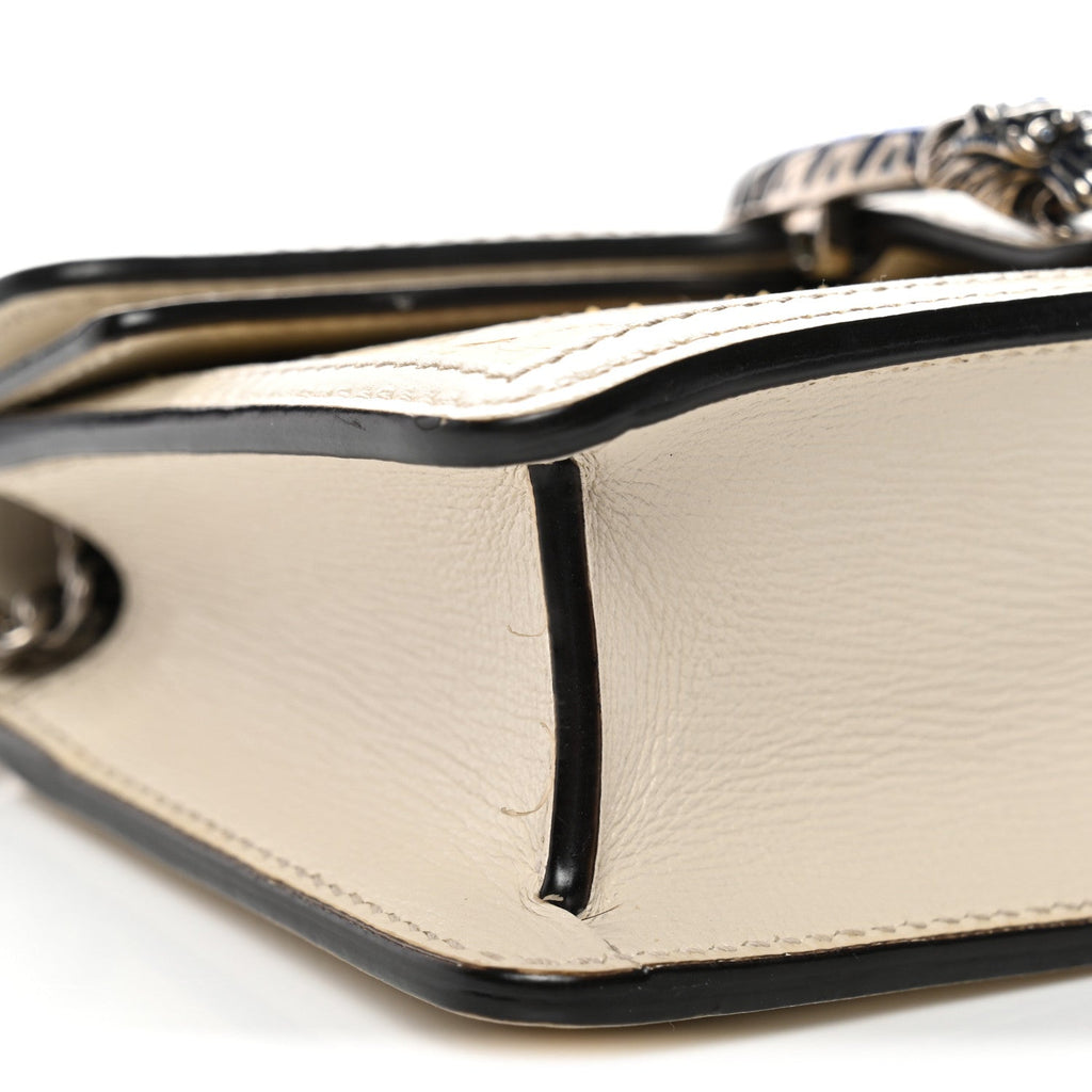 Snakeskin Azalea Calfskin Enamel Super Mini Dionysus Shoulder Bag New Rock White Electric Blue product image 8, provided for