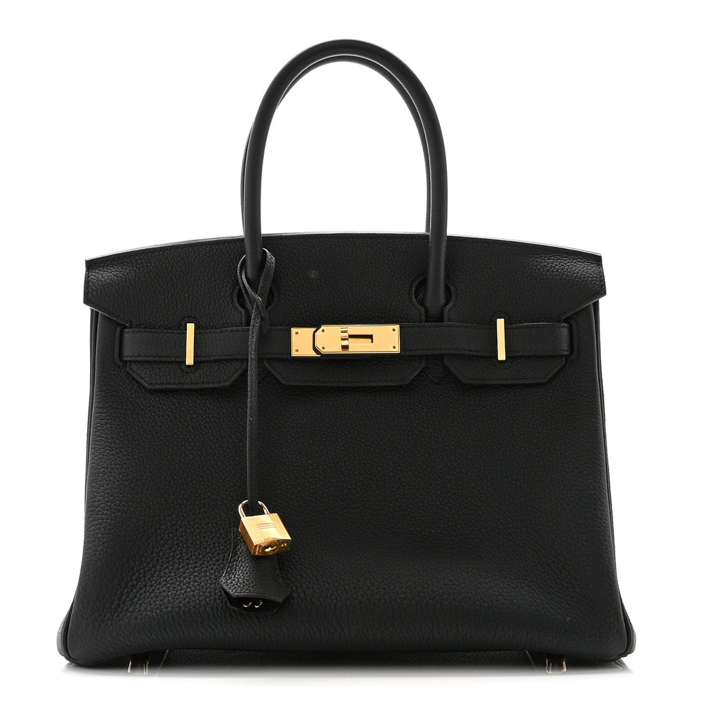 Togo Birkin 30 Black product image 1, provided for visual reference and product detail review