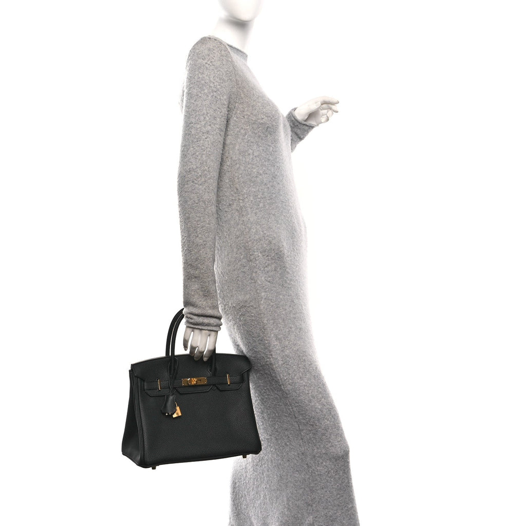 Togo Birkin 30 Black product image 2, provided for visual reference and product detail review