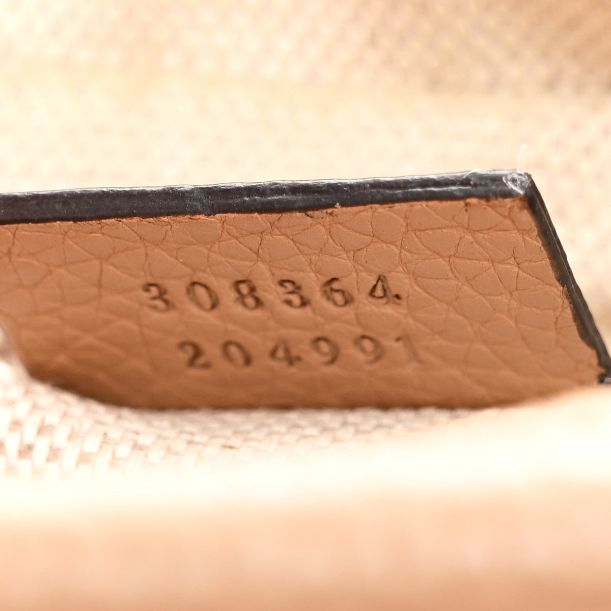 Pebbled Calfskin Small Soho Disco Bag Rose Beige product image 7, provided for visual reference and product detail review