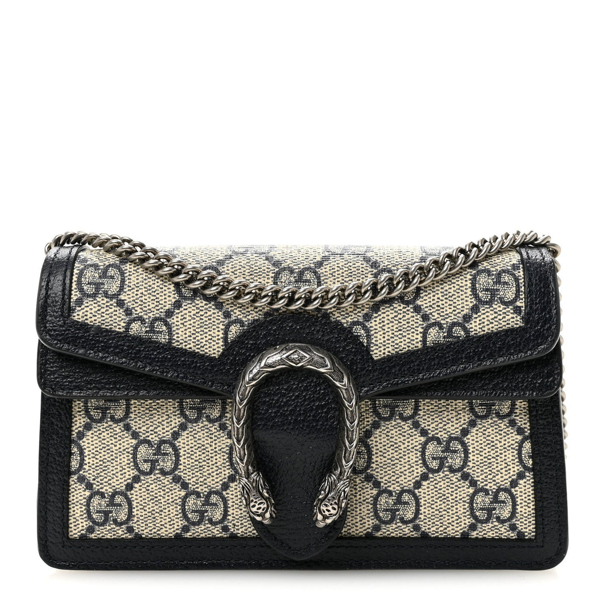 GG Supreme Monogram Textured Dollar Calfskin Super Mini Dionysus Shoulder Bag Beige Blue product image 1, provided for