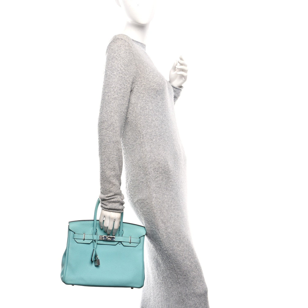Togo BIRKIN 30 Bleu Atoll product image 2, provided for visual reference and product detail review