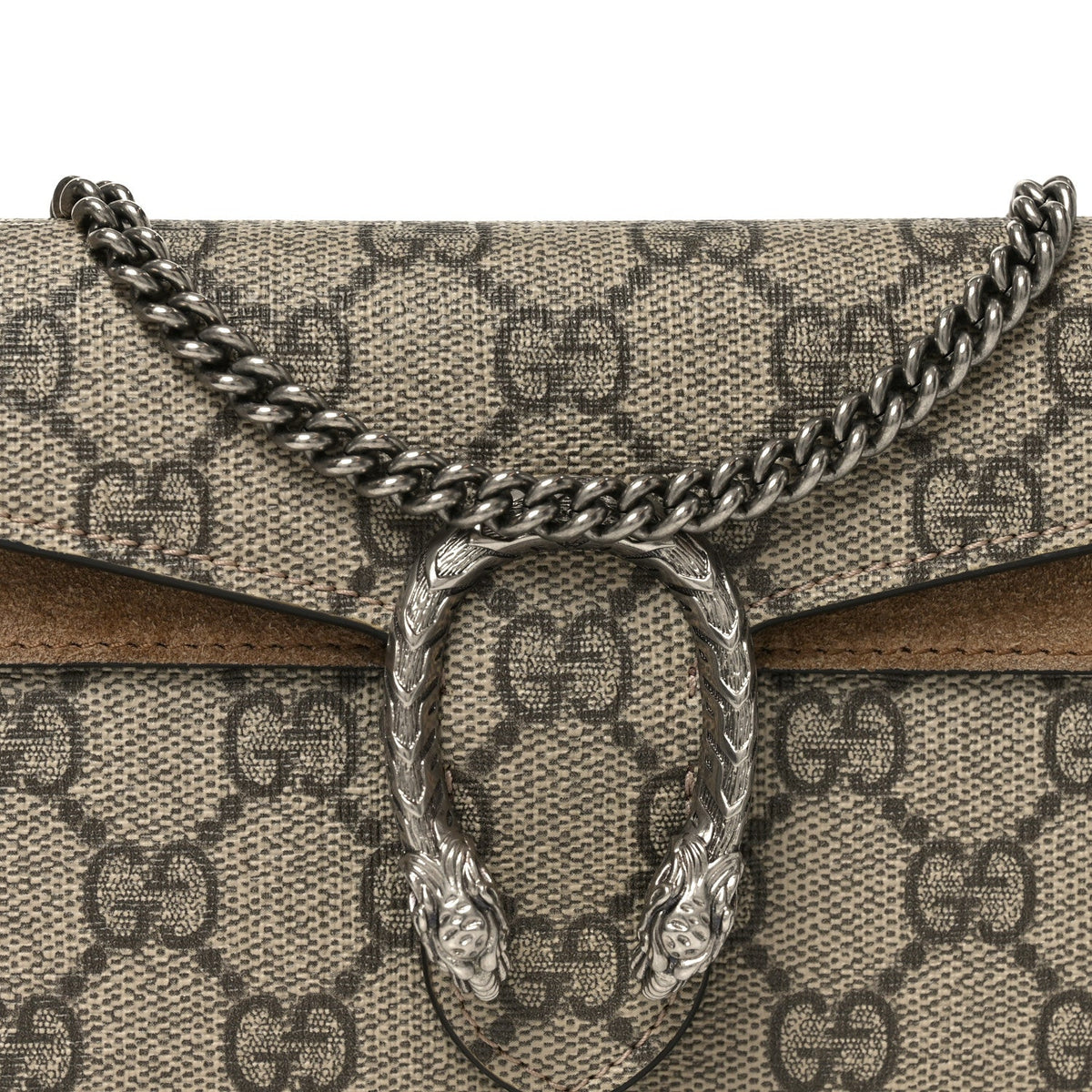GG Supreme Monogram Super Mini Dionysus Shoulder Bag Taupe product image 7, provided for visual reference and product detail