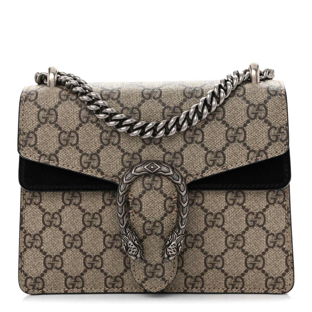 GG Supreme Monogram Mini Dionysus Shoulder Bag Black product image 1, provided for visual reference and product detail review