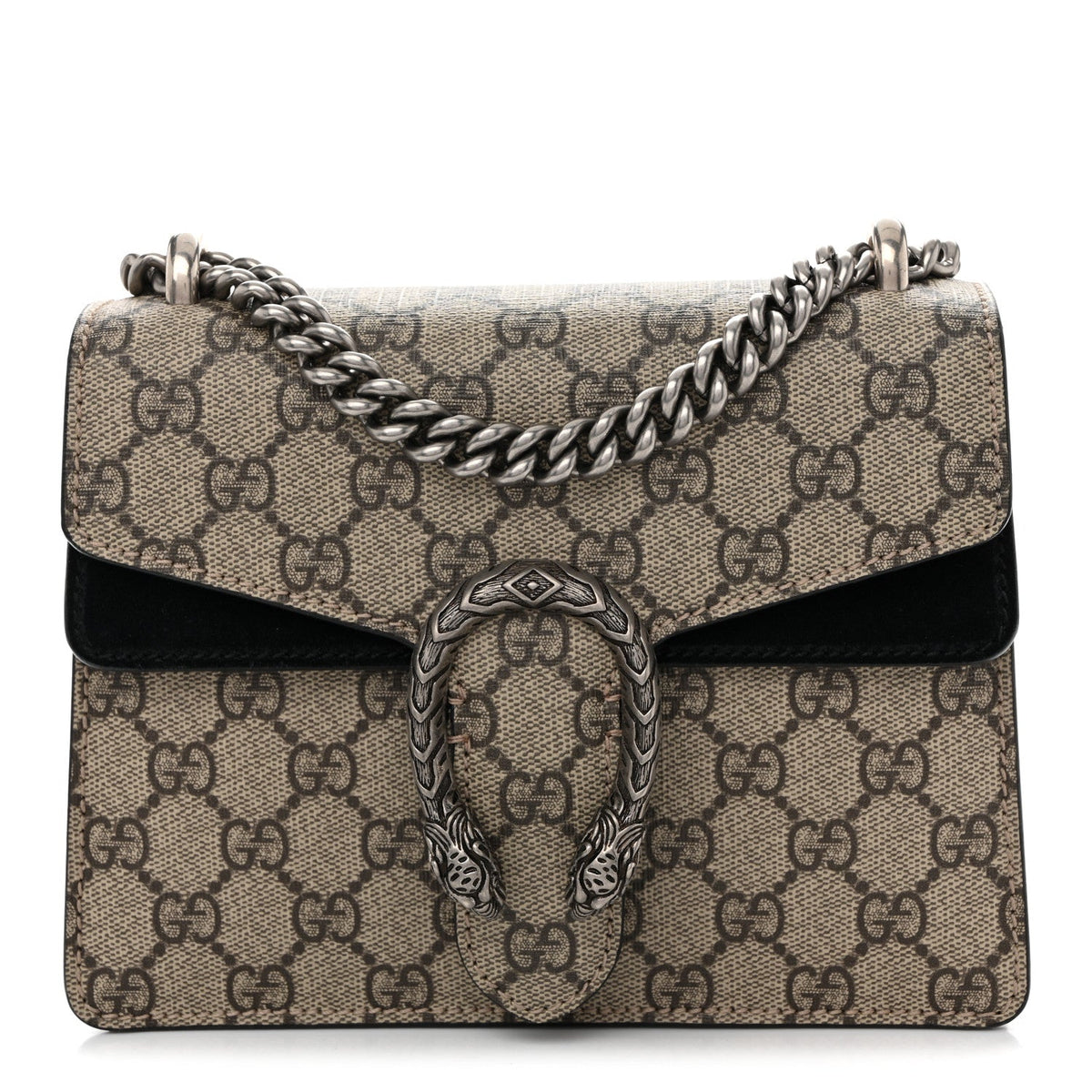 GG Supreme Monogram Mini Dionysus Shoulder Bag Black product image 1, provided for visual reference and product detail review