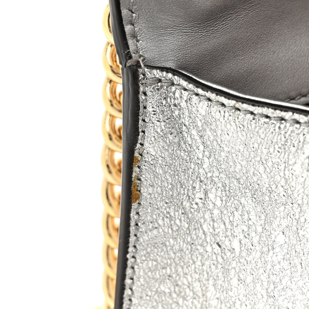 Galassia Small Padlock Shoulder Bag Argento product image 13, provided for visual reference and product detail review