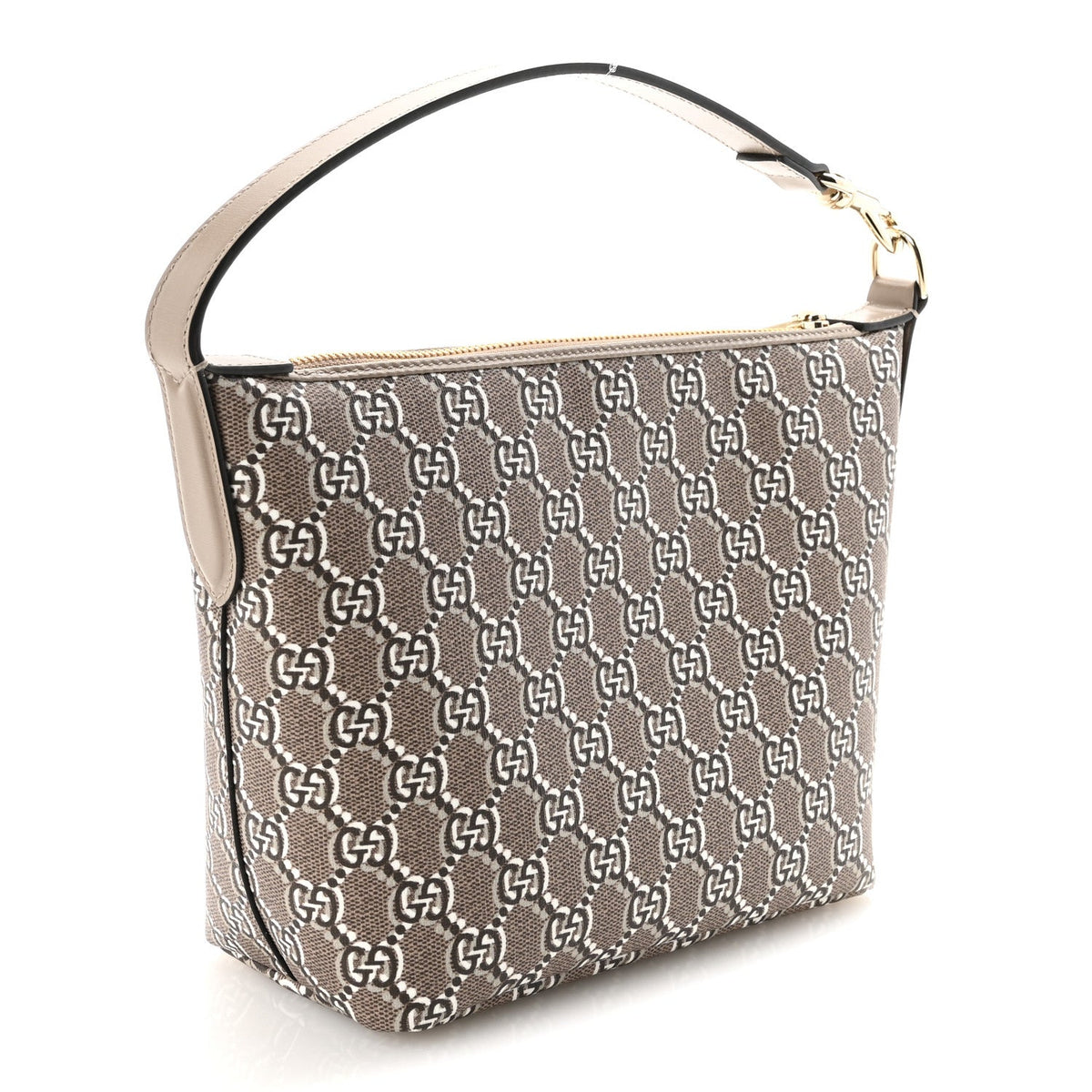GG Shadow Monogram Super Mini Ophidia Shoulder Bag Taupe product image 3, provided for visual reference and product detail