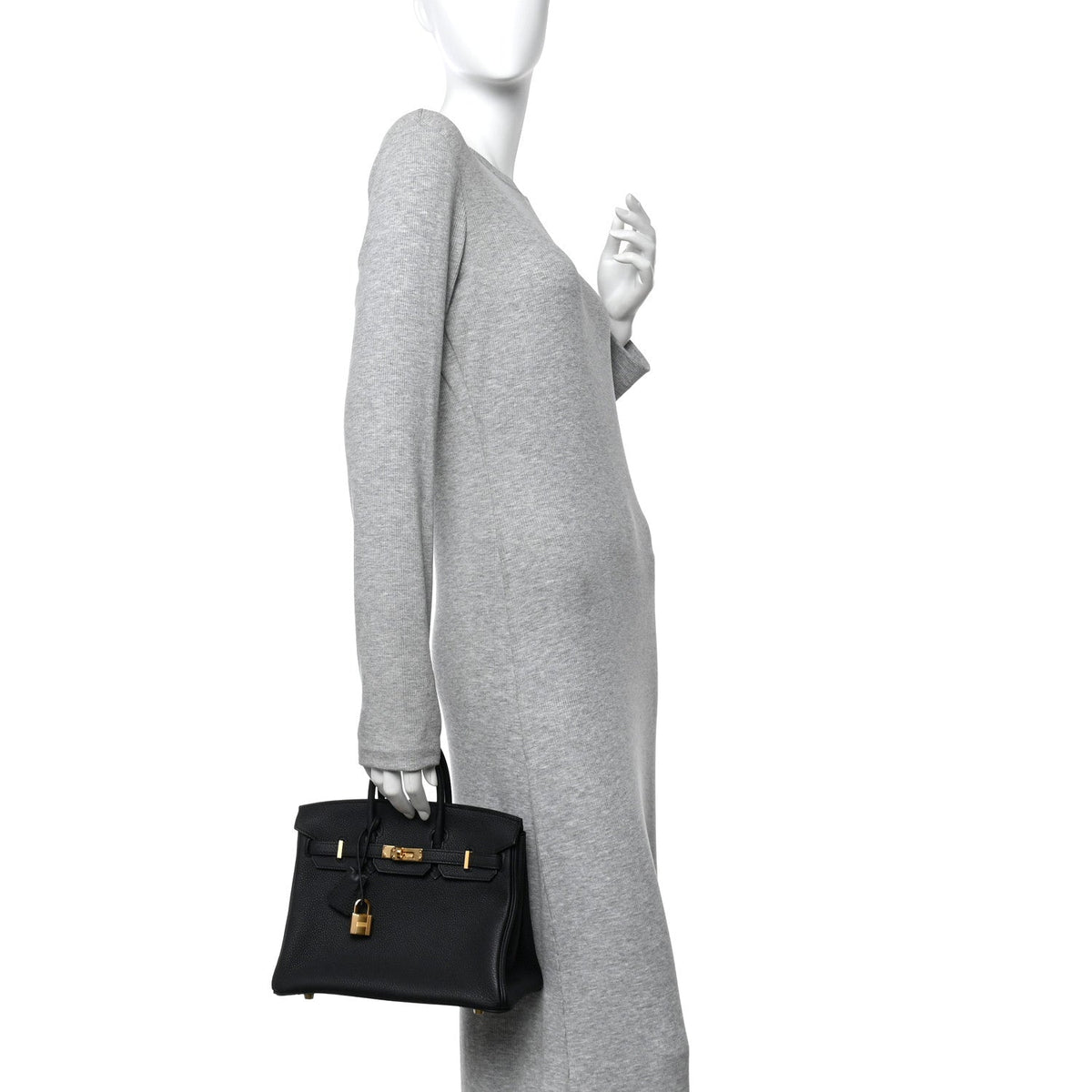 Togo Birkin 25 Black product image 2, provided for visual reference and product detail review