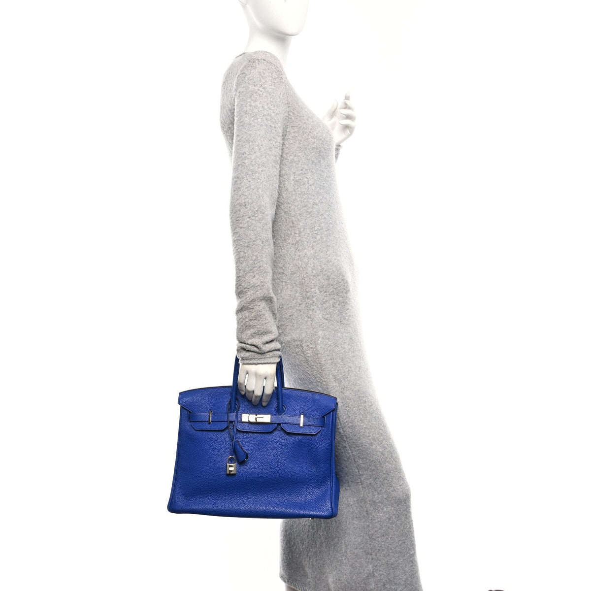 Togo BIRKIN 35 Bleu France product image 2, provided for visual reference and product detail review