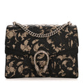 GG Supreme Monogram Arabesque Medium Dionysus Shoulder Bag Black product image 1, provided for visual reference and product