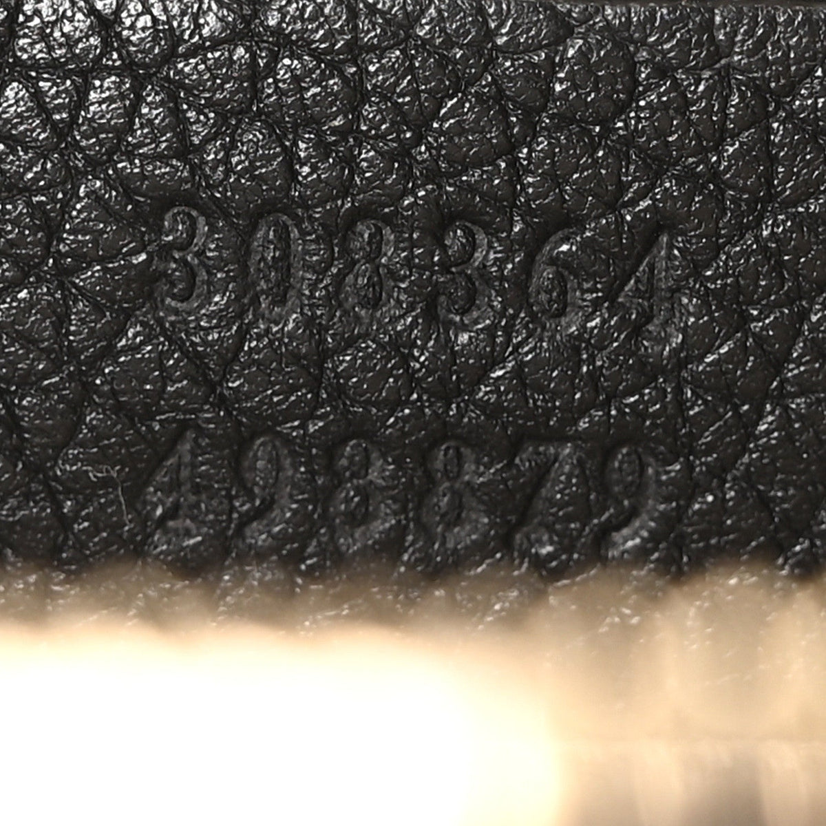 Pebbled Calfskin Small Soho Disco Bag Black product image 7, provided for visual reference and product detail review