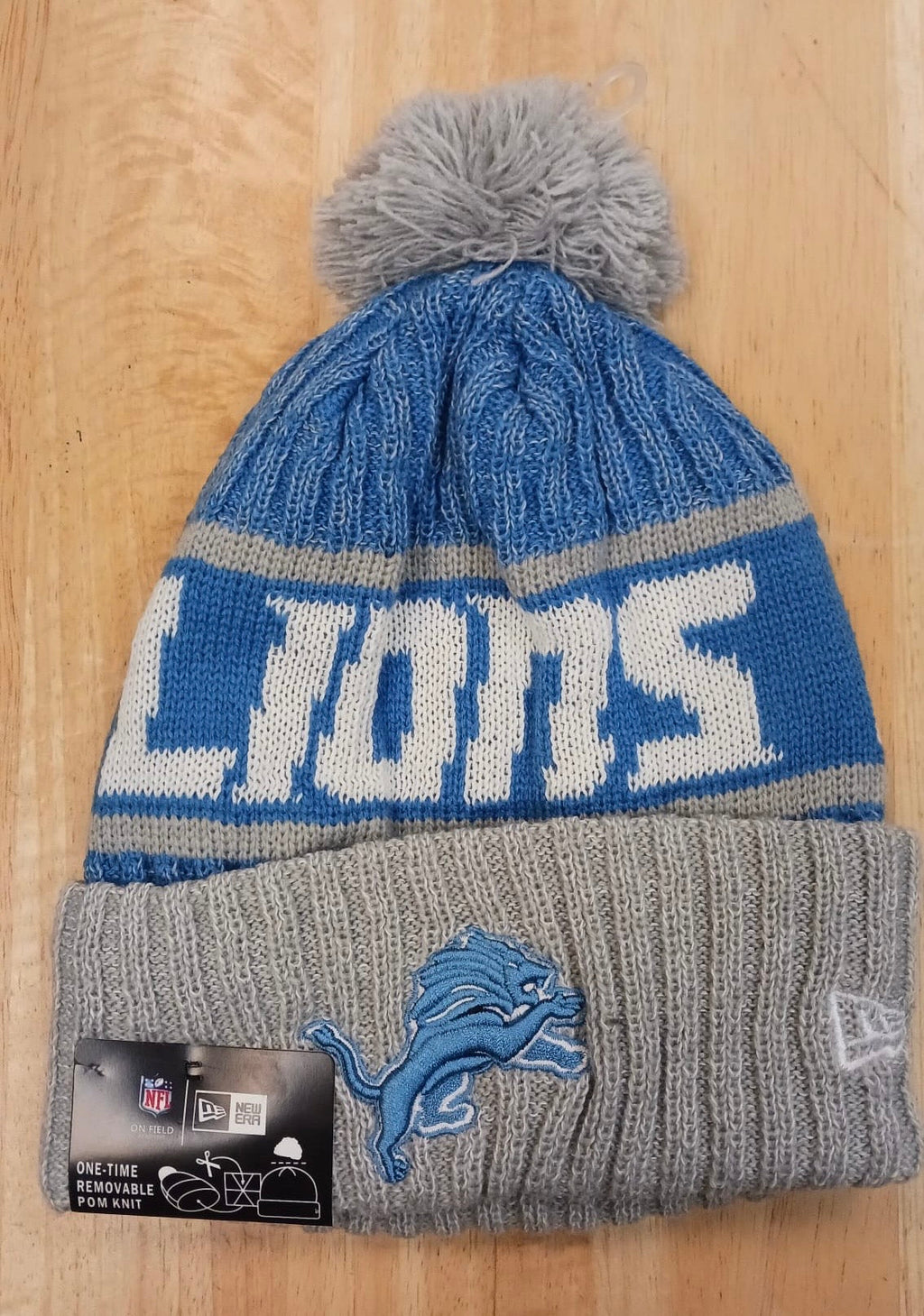 Detroit Lions NFL New Era winter knit Hat with Pom product image 1