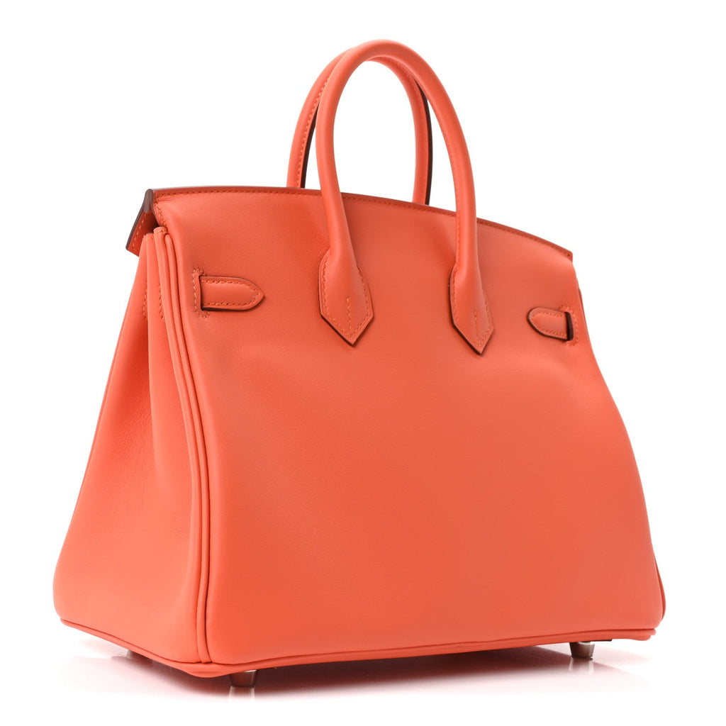 Swift Birkin 25 Tangerine product image 5, provided for visual reference and product detail review