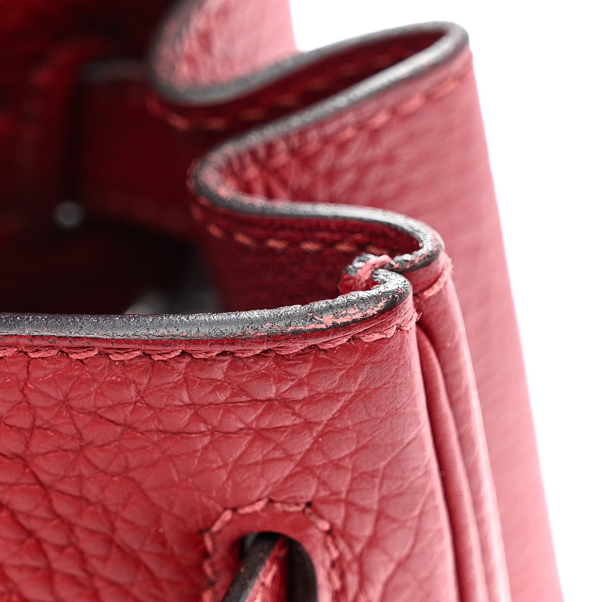 Taurillon Clemence Kelly Retourne 28 Rouge Grenat product image 11, provided for visual reference and product detail review