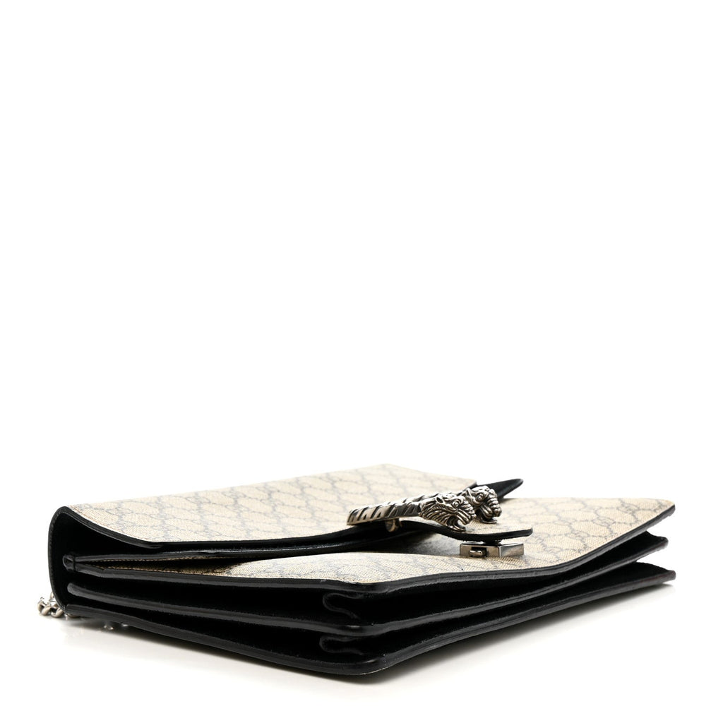 GG Supreme Monogram Medium Dionysus Shoulder Bag Black product image 4, provided for visual reference and product detail