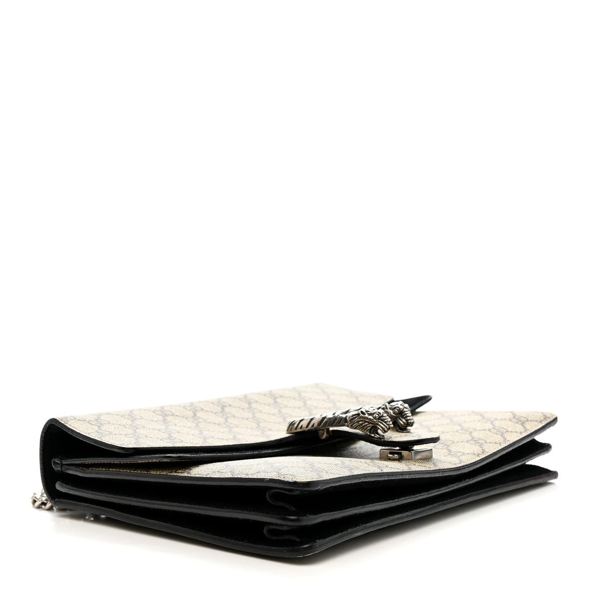 GG Supreme Monogram Medium Dionysus Shoulder Bag Black product image 4, provided for visual reference and product detail